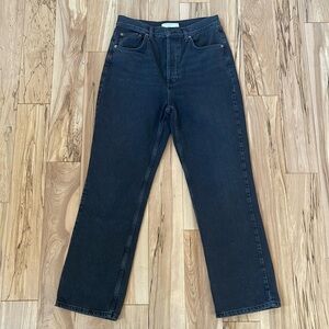 Topshop High-Rise Black Jeans